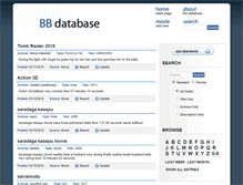 Tablet Screenshot of bbdatabase.com